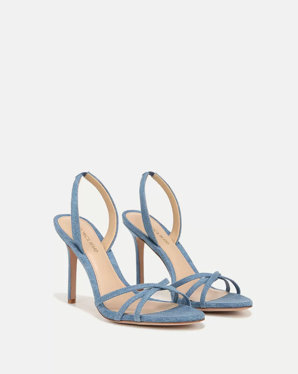 Veronica Beard Shoes | All Shoes>Adelle Denim Sandal Blue