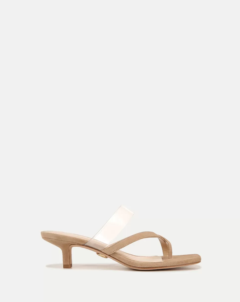 Veronica Beard Shoes | All Shoes>Alanis Leather Kitten-Heel al Sand