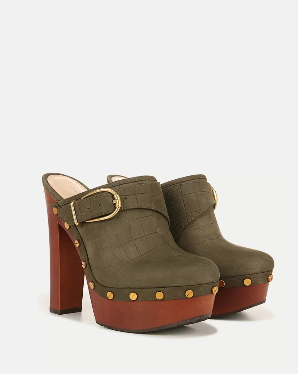 Veronica Beard Shoes | All Shoes>Alek Platform Clog Khaki