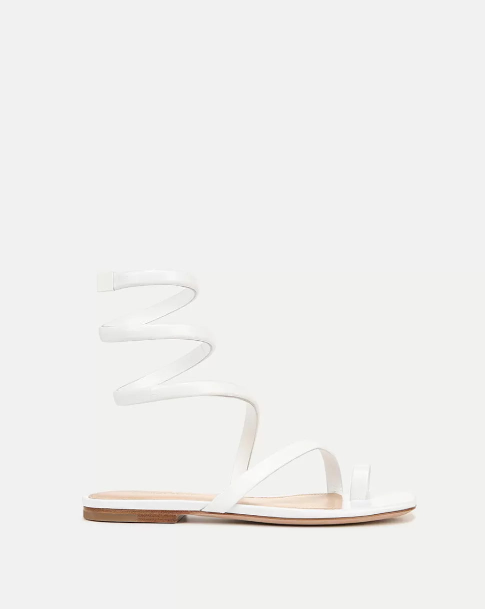 Veronica Beard Shoes | All Shoes>Allura White Gladiator-Wrap Sandal Coconut