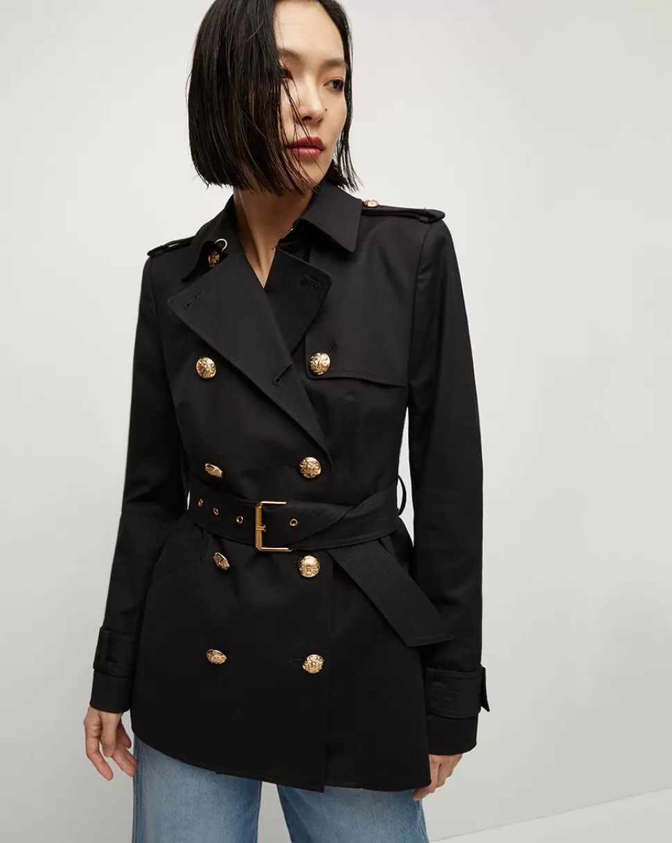 Veronica Beard Clothing | The Veronicas’ Favorites>Angelique Cropped Trench Coat Black