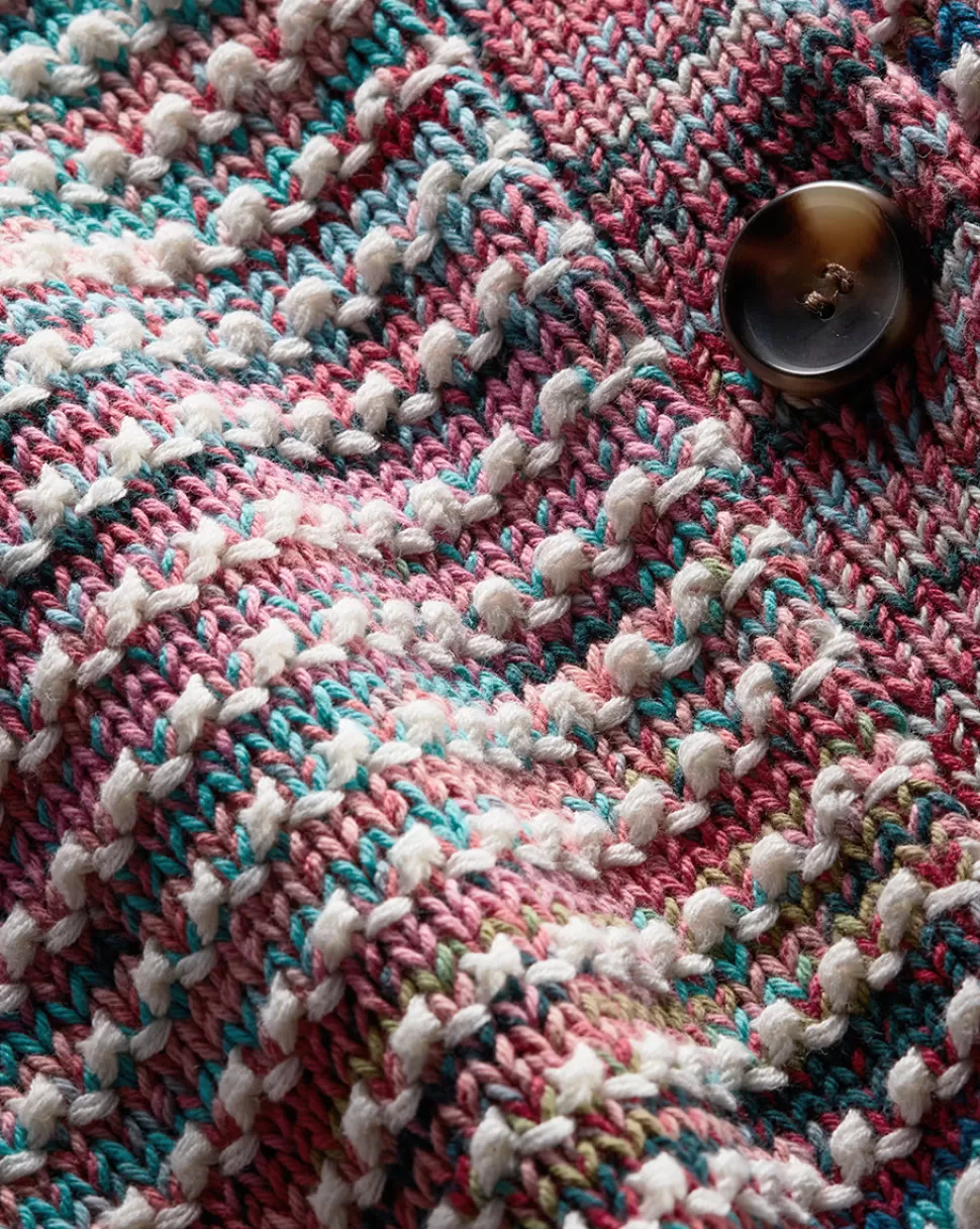 Veronica Beard Clothing | Sweaters>Ansonia Striped Cardigan Pink Multi
