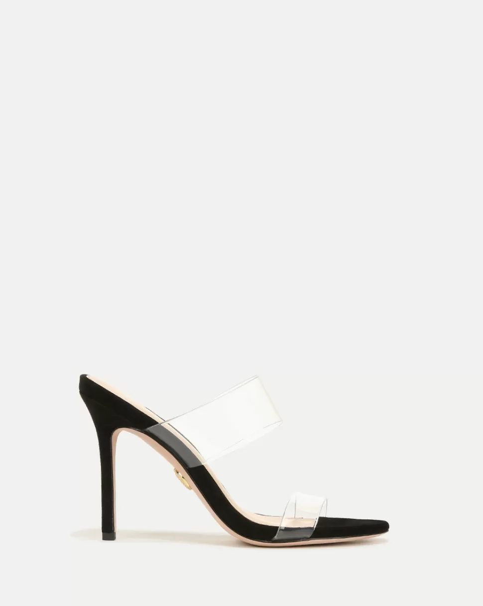 Veronica Beard Best Sellers | Shoes>Asha PVC   Heel Sandal Black