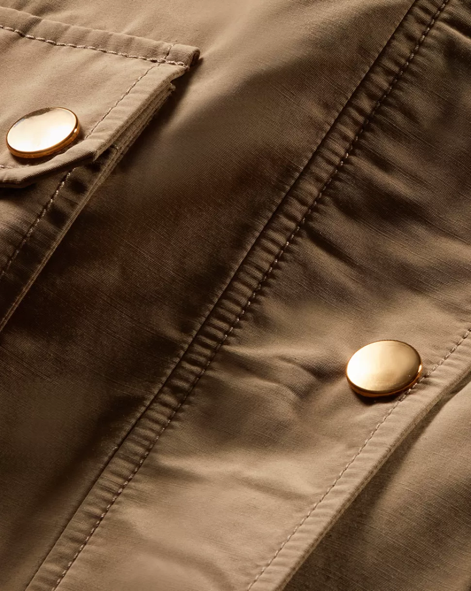 Veronica Beard Clothing | Jackets & Vests>Barton Utility Cargo Jacket Sepia