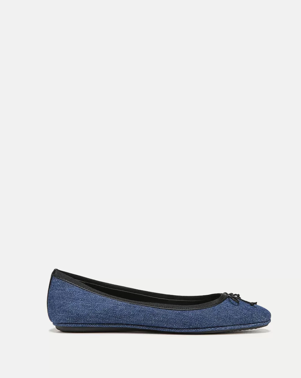 Veronica Beard Shoes | All Shoes>Beatrix Denim Ballet Flat Blue