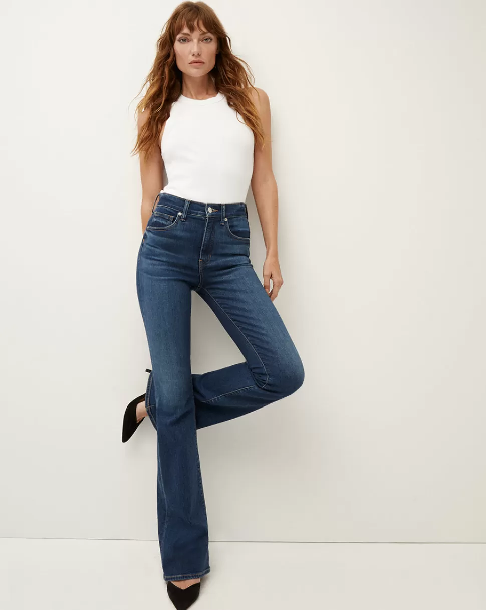 Veronica Beard Best Sellers | Jeans>Beverly High Rise Skinny Flared Jeans Bright Blue