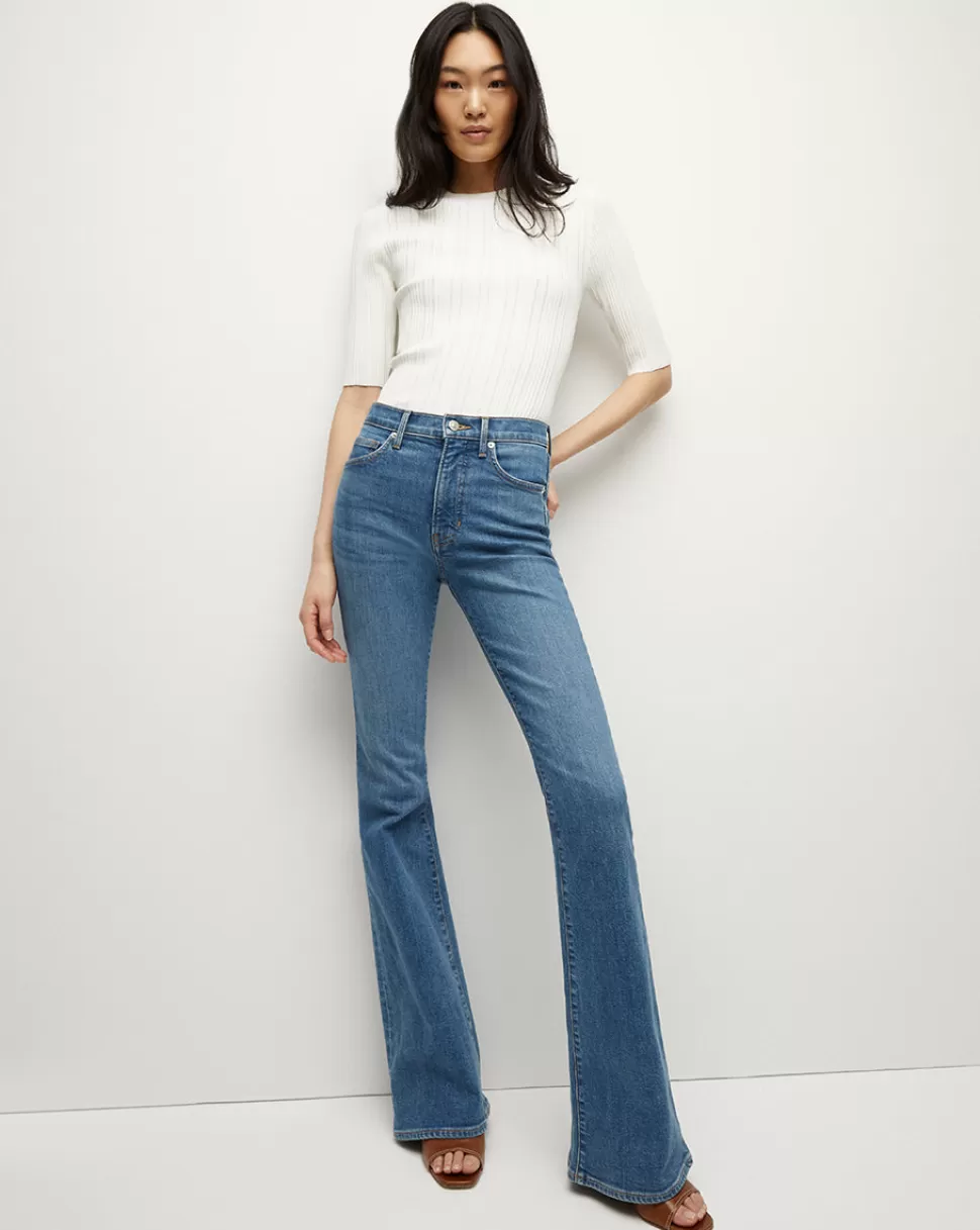 Veronica Beard Clothing | Jeans>Beverly Skinny Flare High-Rise Jean Sedona River