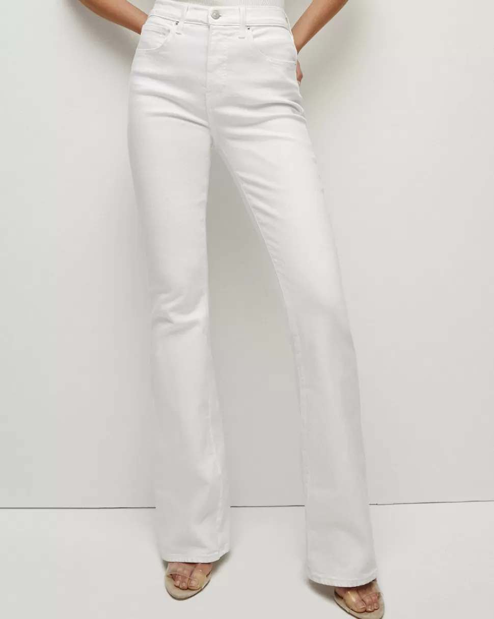 Veronica Beard Best Sellers | Jeans>Beverly Skinny Flared Jeans White