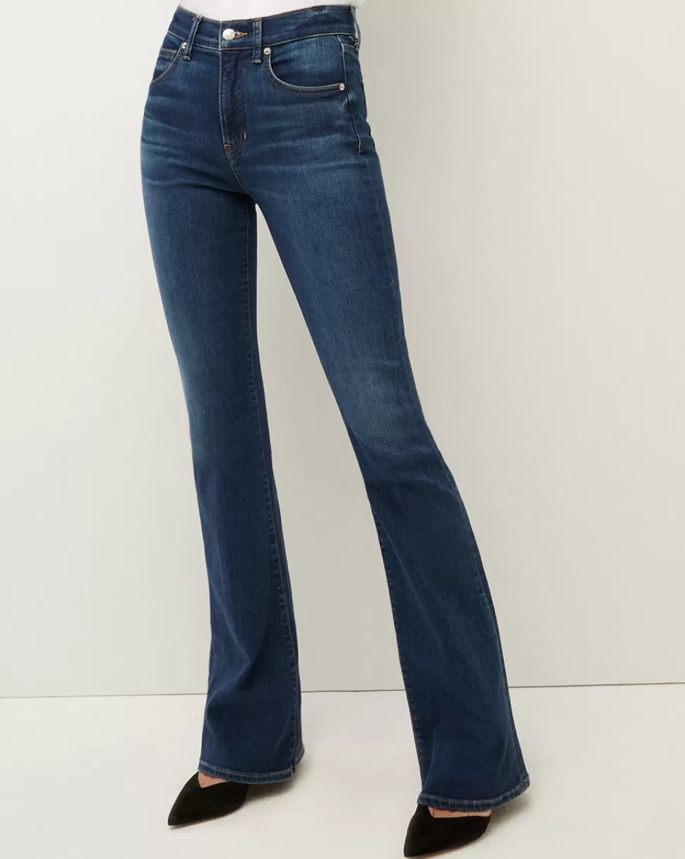 Veronica Beard Jeans | Extended Sizing>Beverly Skinny-Flare Jean Extended Bright Blue