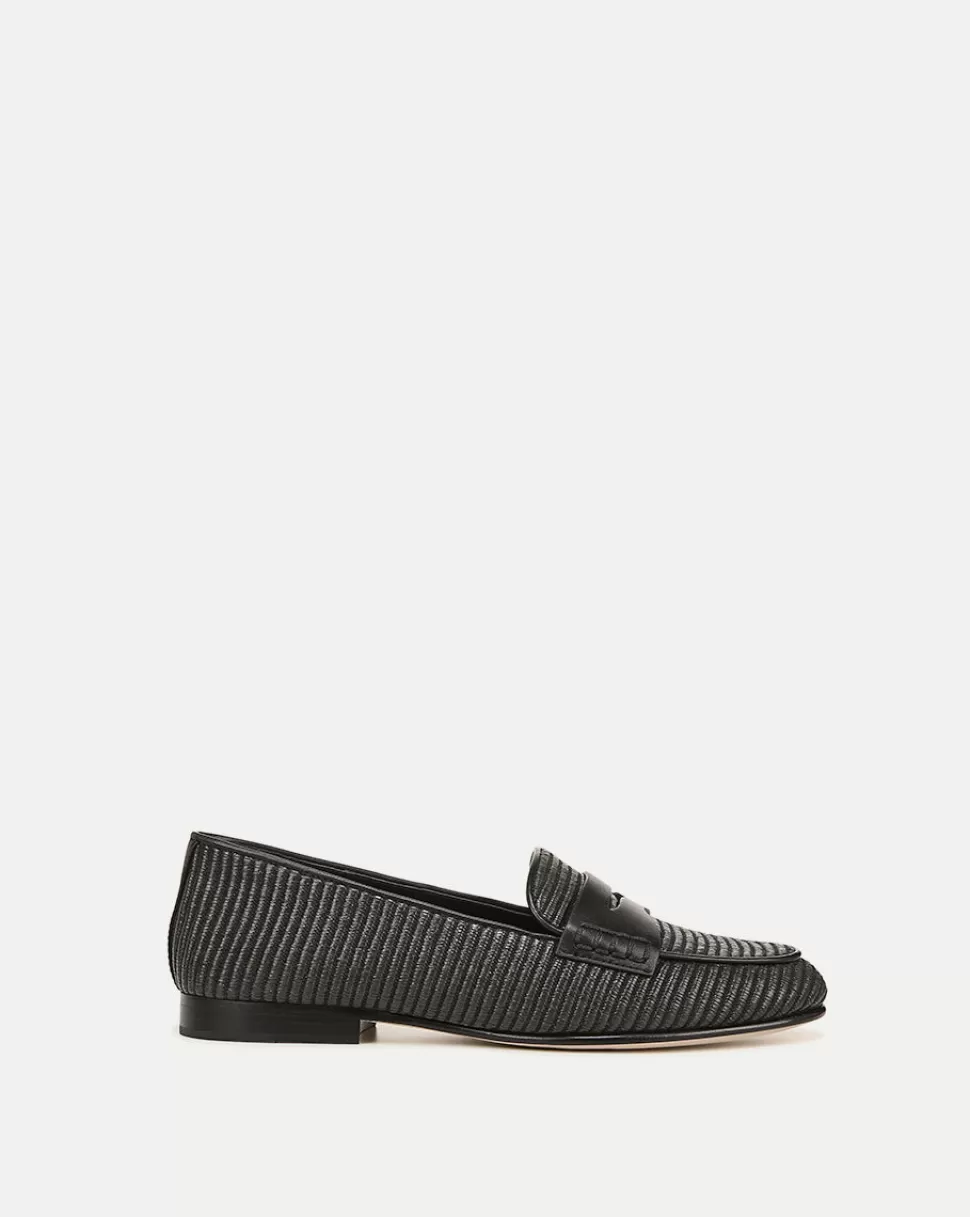 Veronica Beard Shoes | All Shoes> Penny Raffia Loafer Black