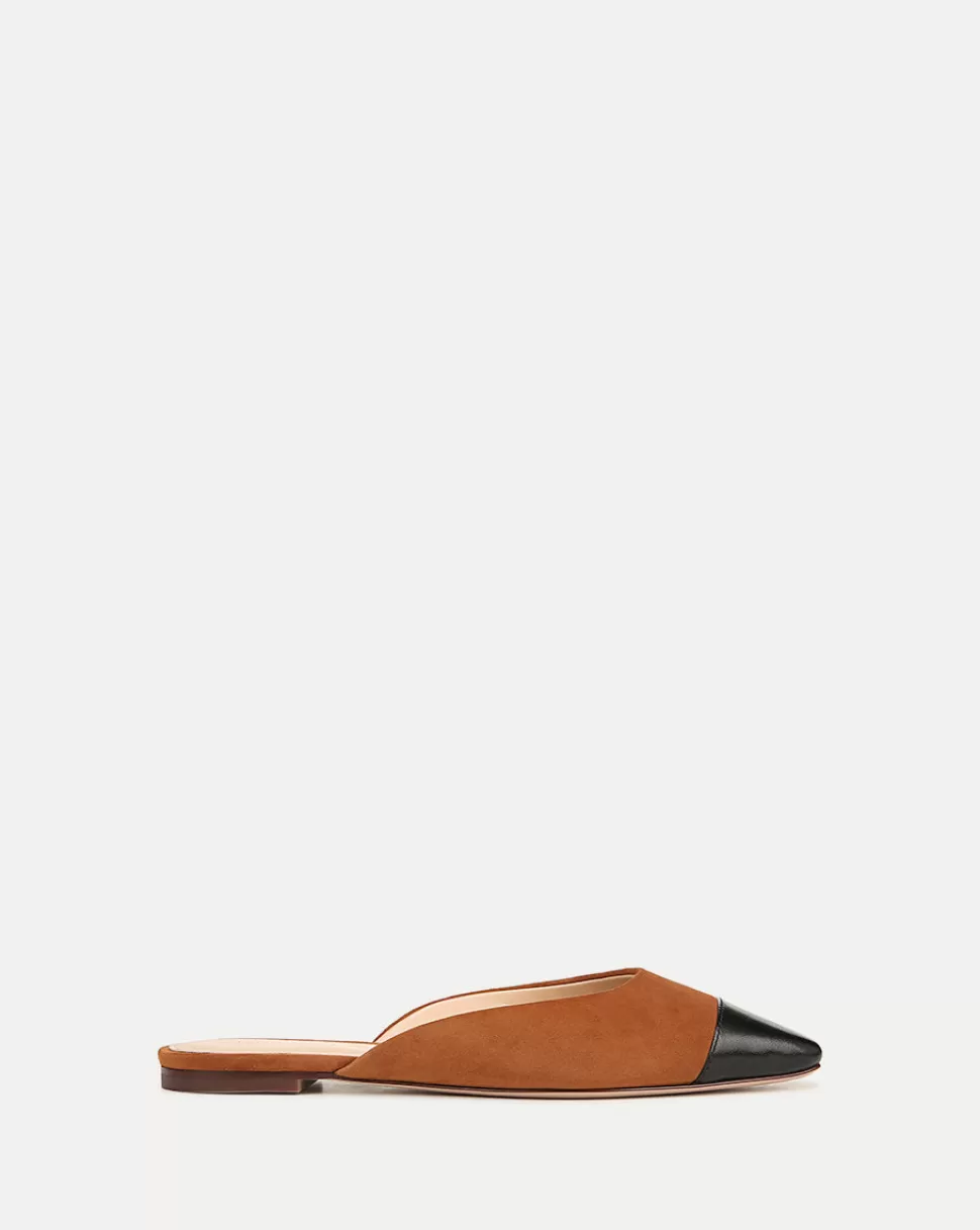 Veronica Beard Shoes | All Shoes>Carlotta Brown Suede Flats Black/Caramel