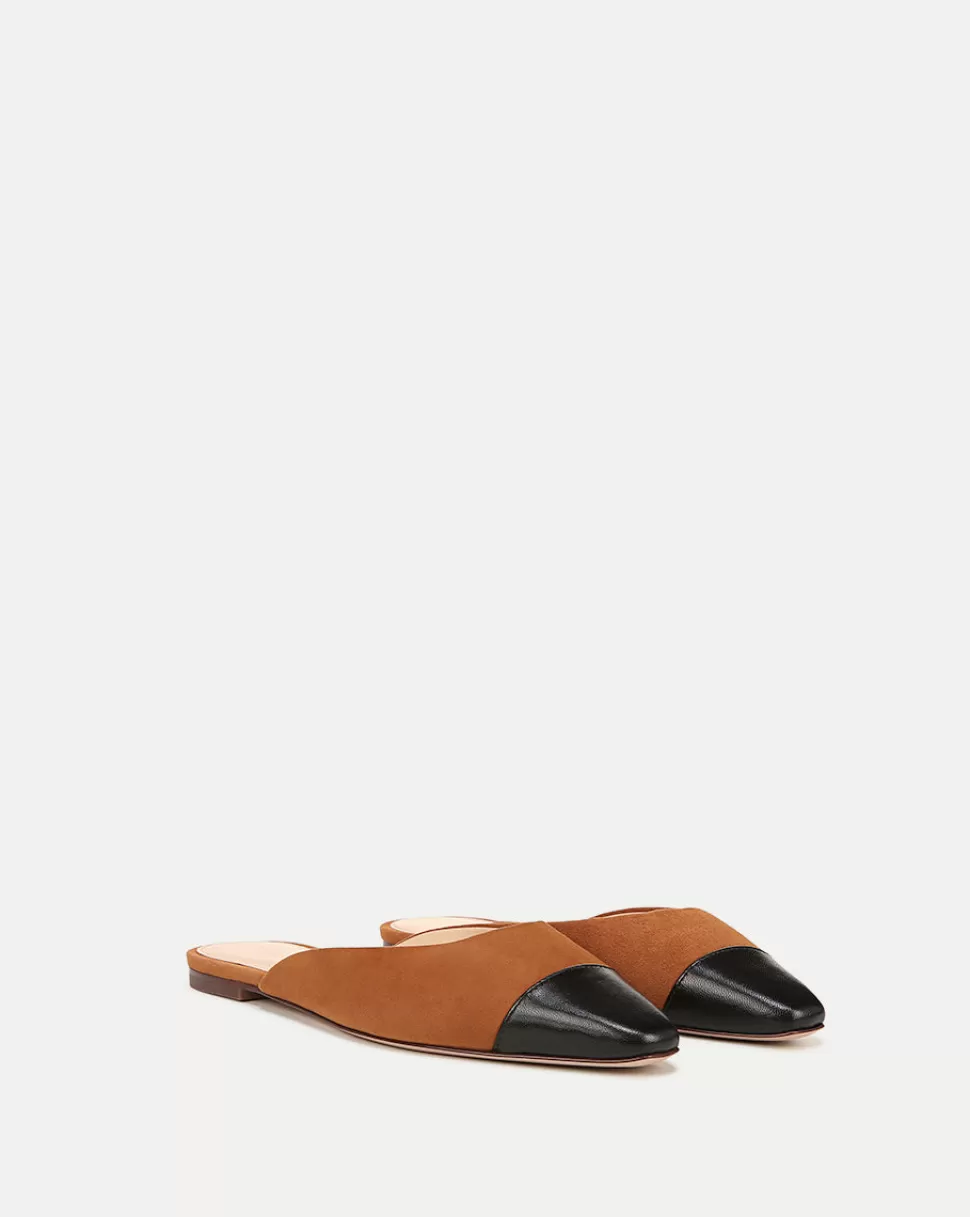 Veronica Beard Shoes | All Shoes>Carlotta Brown Suede Flats Black/Caramel