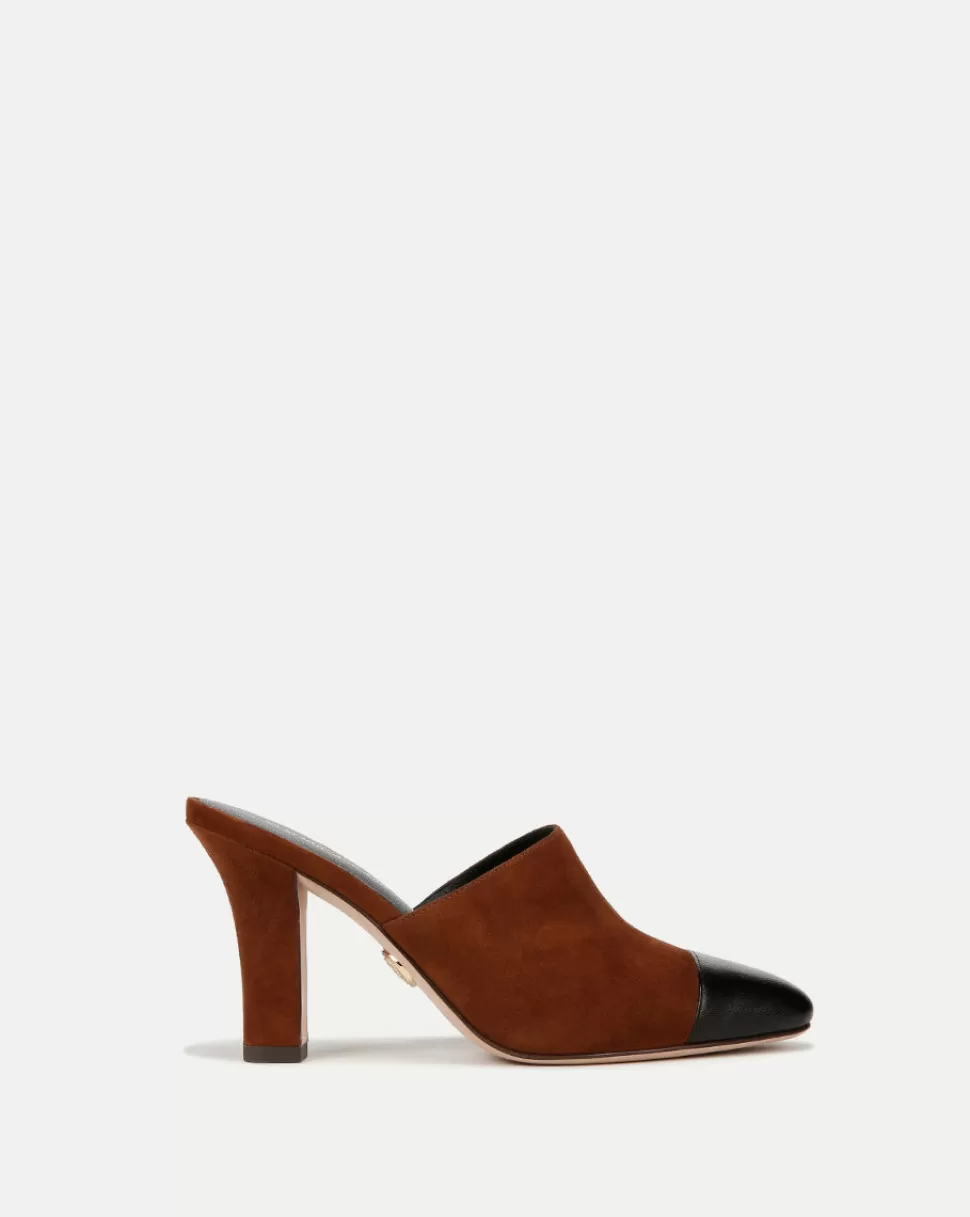 Veronica Beard Shoes | All Shoes>Carlotta Suede Mixed-Media Heel Black