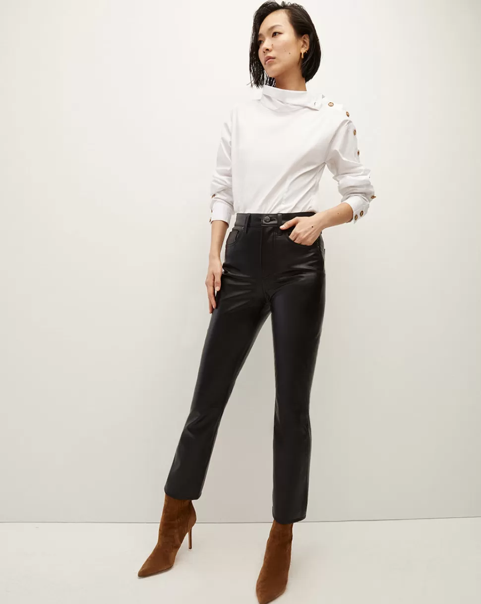 Veronica Beard Jeans | Pants>Carly Kick-Flare Vegan Leather Pant Black