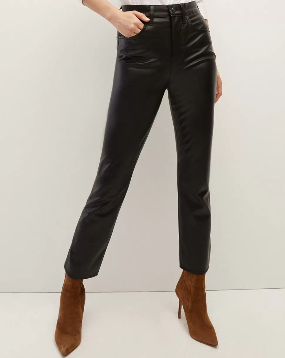 Veronica Beard Jeans | Pants>Carly Kick-Flare Vegan Leather Pant Black