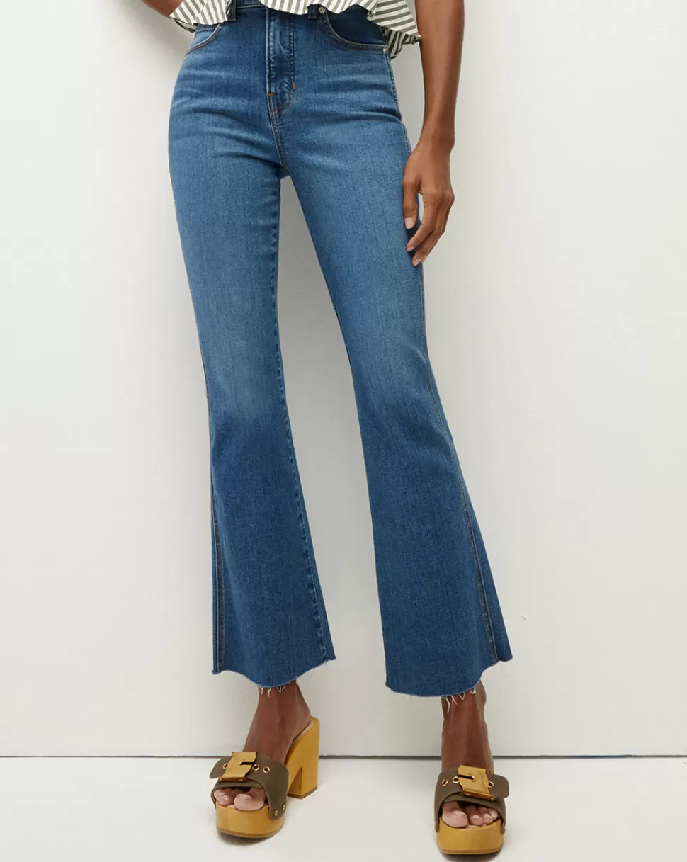 Veronica Beard Jeans>Carson Ankle-Flare Jean Serendipity