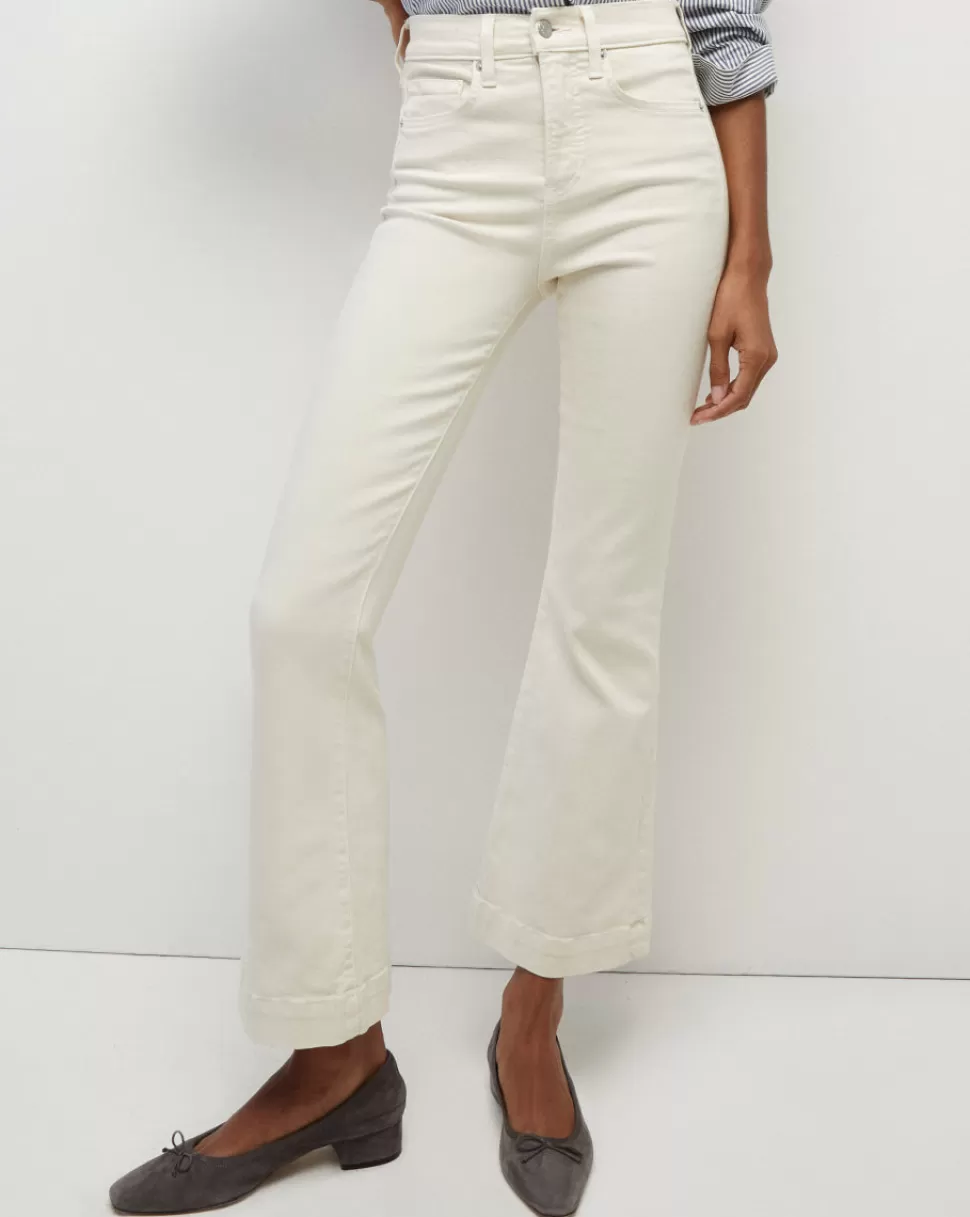 Veronica Beard Jeans | Extended Sizing>Carson Kick-Flare Jean Ecru