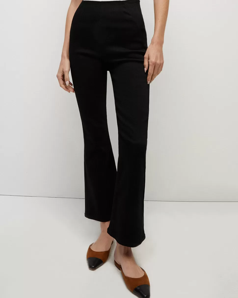 Veronica Beard Jeans>Carson Off-Duty Pocketless Ankle Crop Jean Onyx