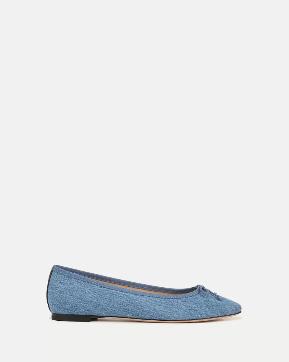 Veronica Beard Shoes | All Shoes>Catherine Denim Ballet Flat Blue