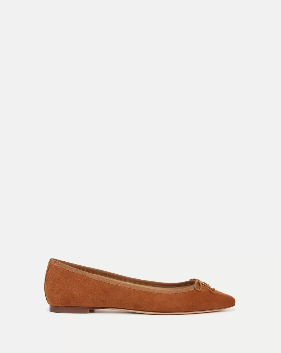 Veronica Beard Shoes | All Shoes>Catherine Suede Ballet Flat Caramel