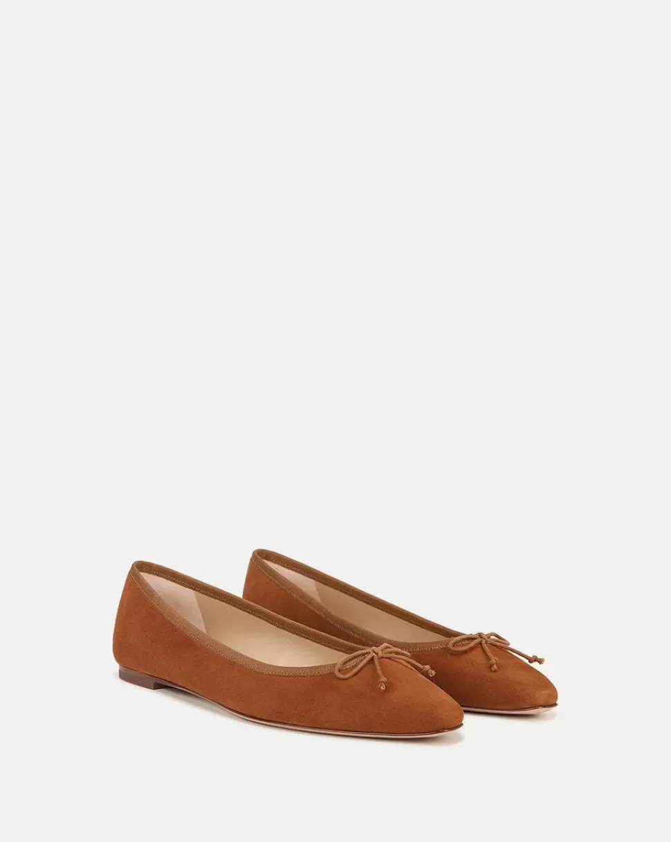 Veronica Beard Shoes | All Shoes>Catherine Suede Ballet Flat Caramel