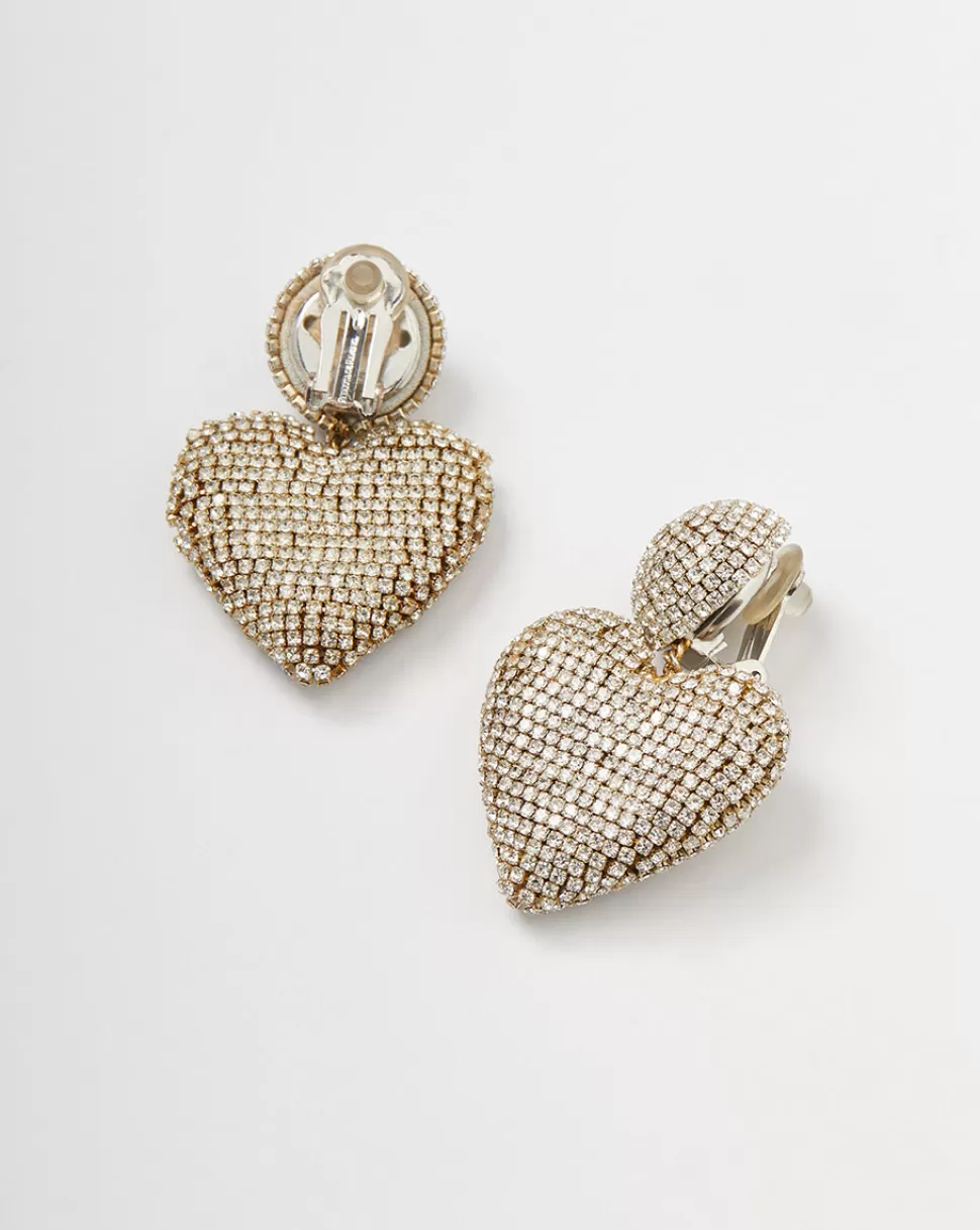 Veronica Beard Home & Accessories | Accessories>Cora Crystal Earrings Clip Backing Silver