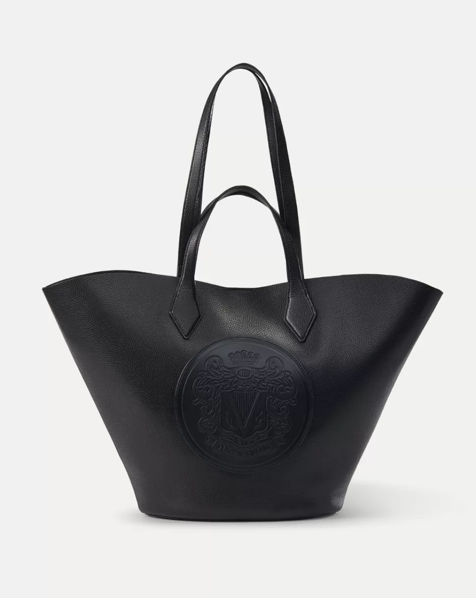 Veronica Beard Handbags | The Veronicas’ Favorites>Crest Logo Leather Tote Bag Black