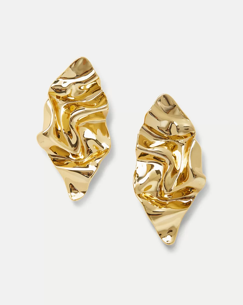 Veronica Beard Home & Accessories | Accessories>Crumpled Earring Gold