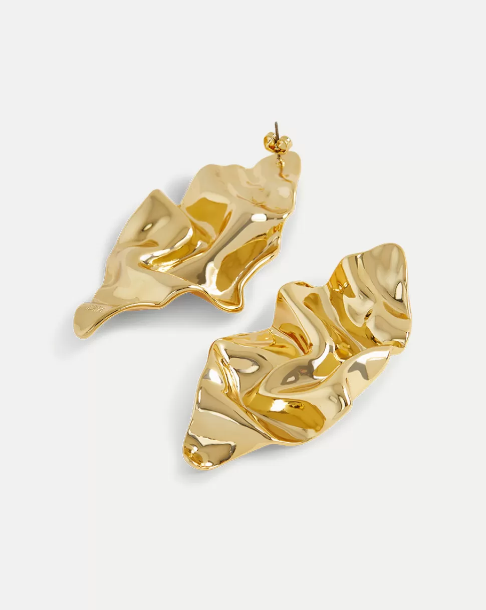 Veronica Beard Home & Accessories | Accessories>Crumpled Earring Gold