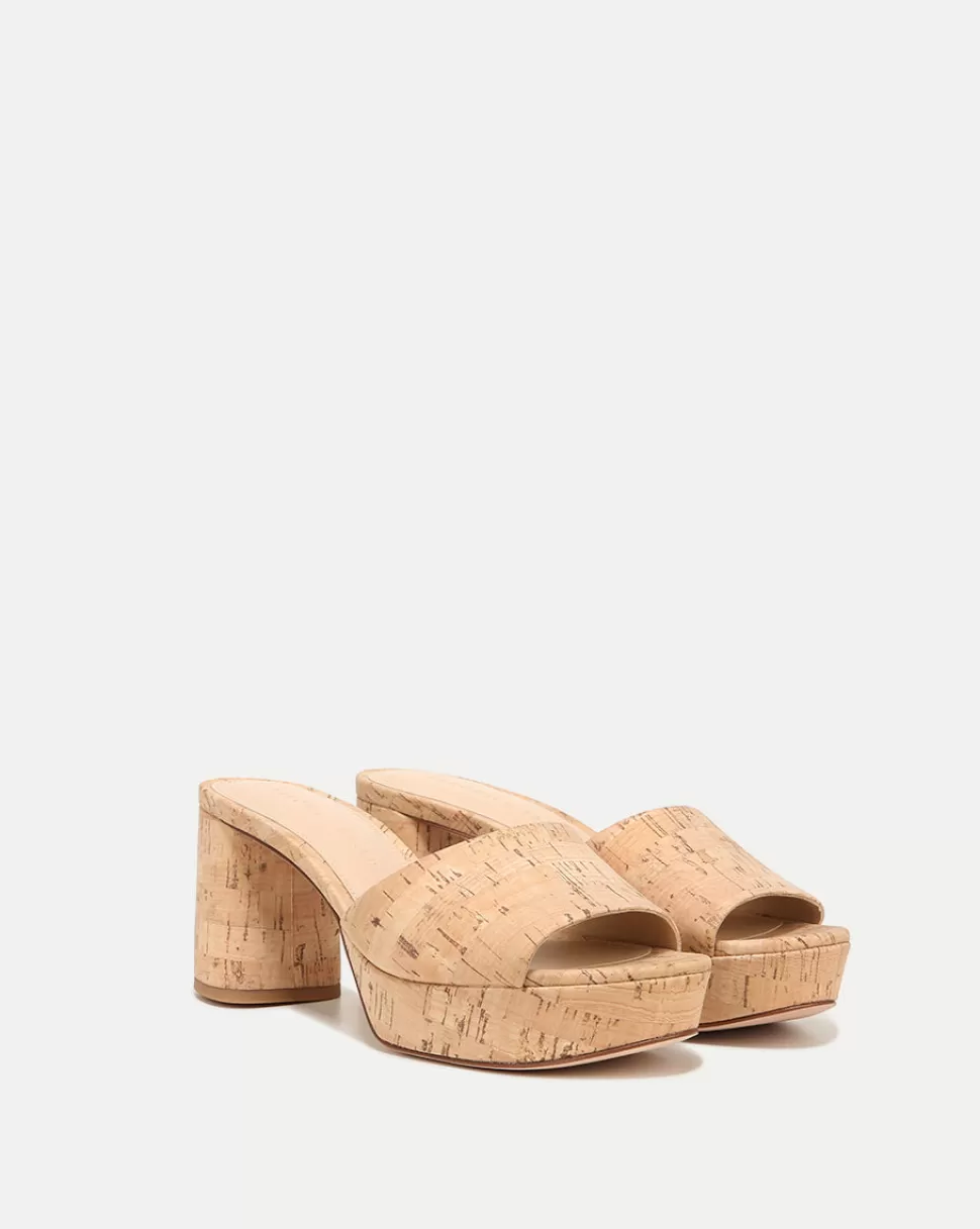 Veronica Beard Shoes | All Shoes>Dali Block-Heel Sandal Natural