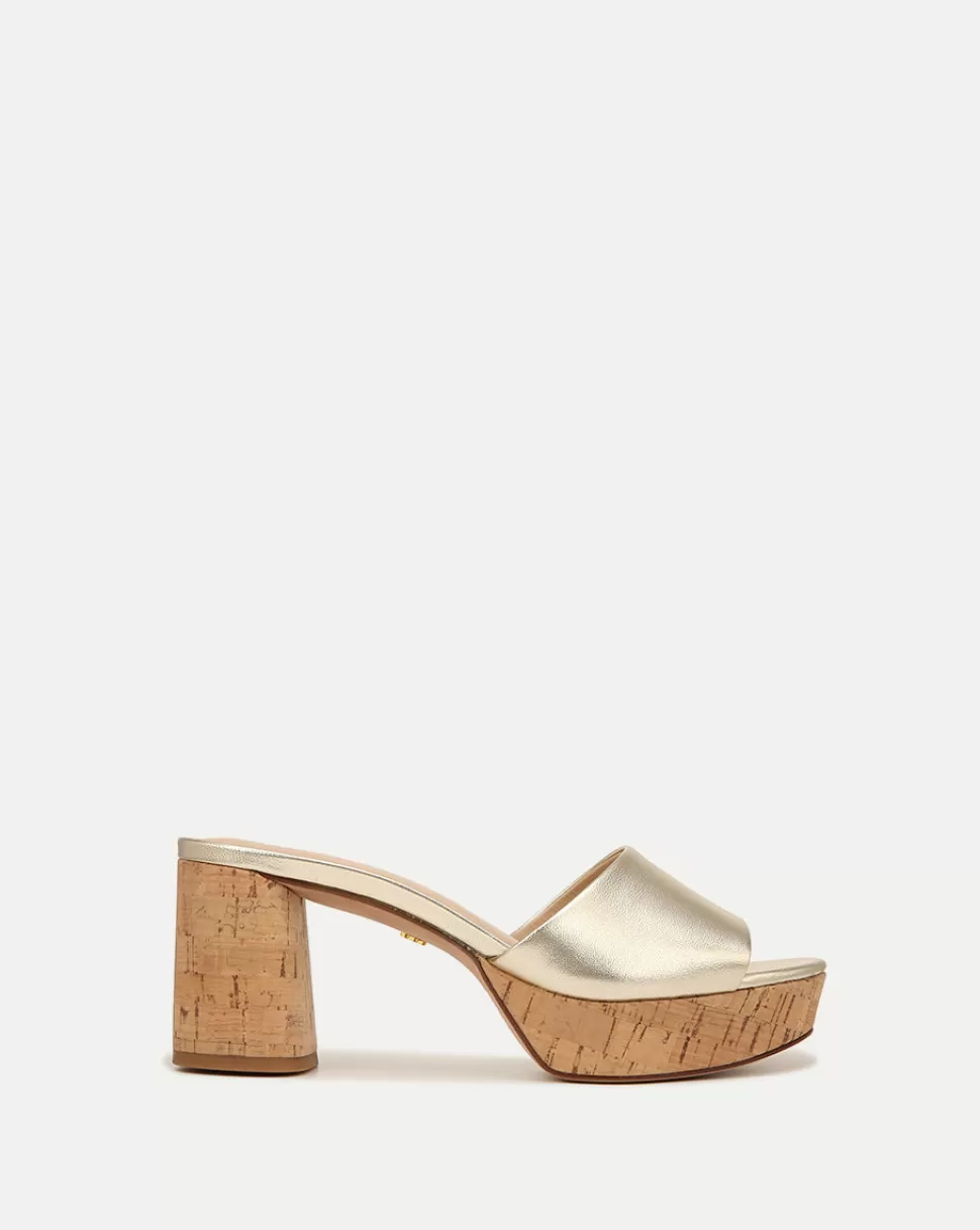 Veronica Beard Shoes | All Shoes>Dali Block-Heel Sandal Platinum