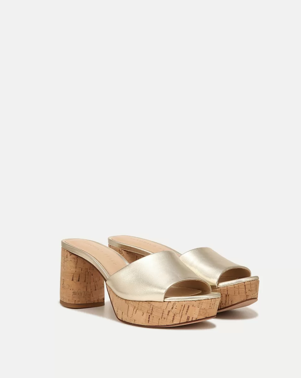 Veronica Beard Shoes | All Shoes>Dali Block-Heel Sandal Platinum