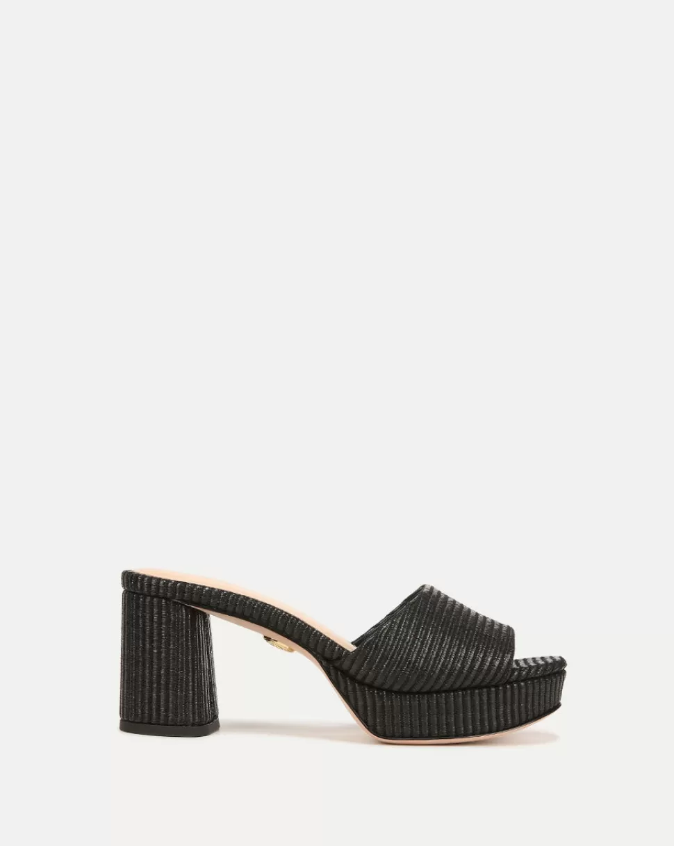 Veronica Beard Shoes | All Shoes>Dali Raffia Platform Sandal Black