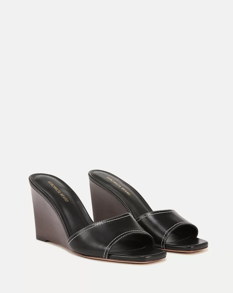 Veronica Beard Shoes | All Shoes>Ellen Peep-Toe Wedge Black