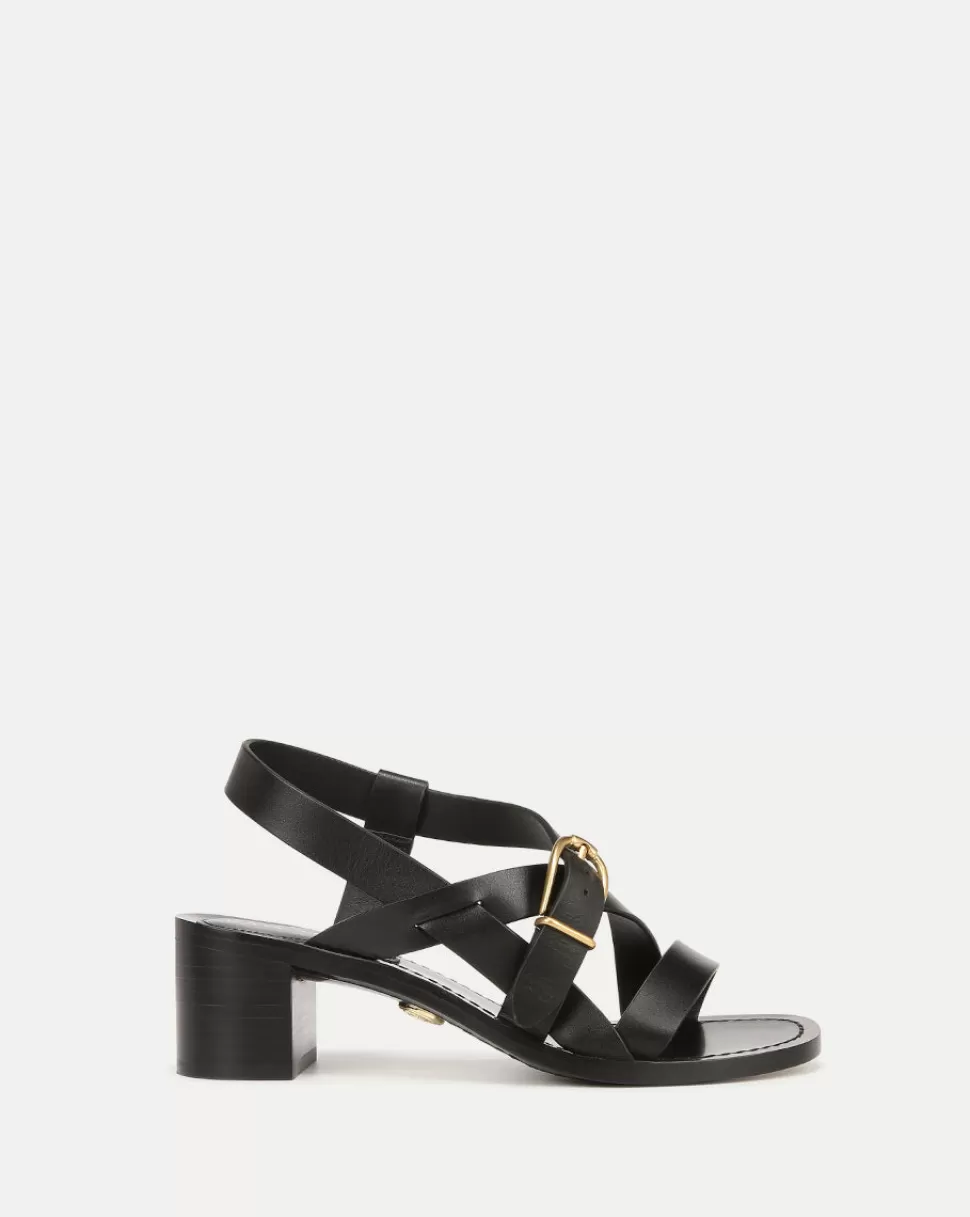 Veronica Beard Shoes | All Shoes>Etta Leather Sandal Black