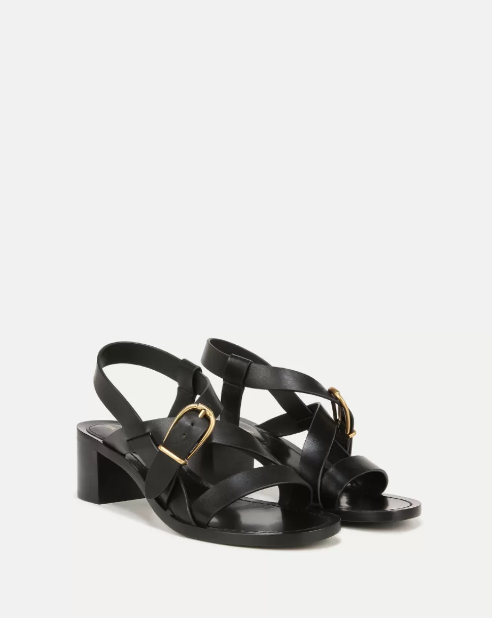 Veronica Beard Shoes | All Shoes>Etta Leather Sandal Black