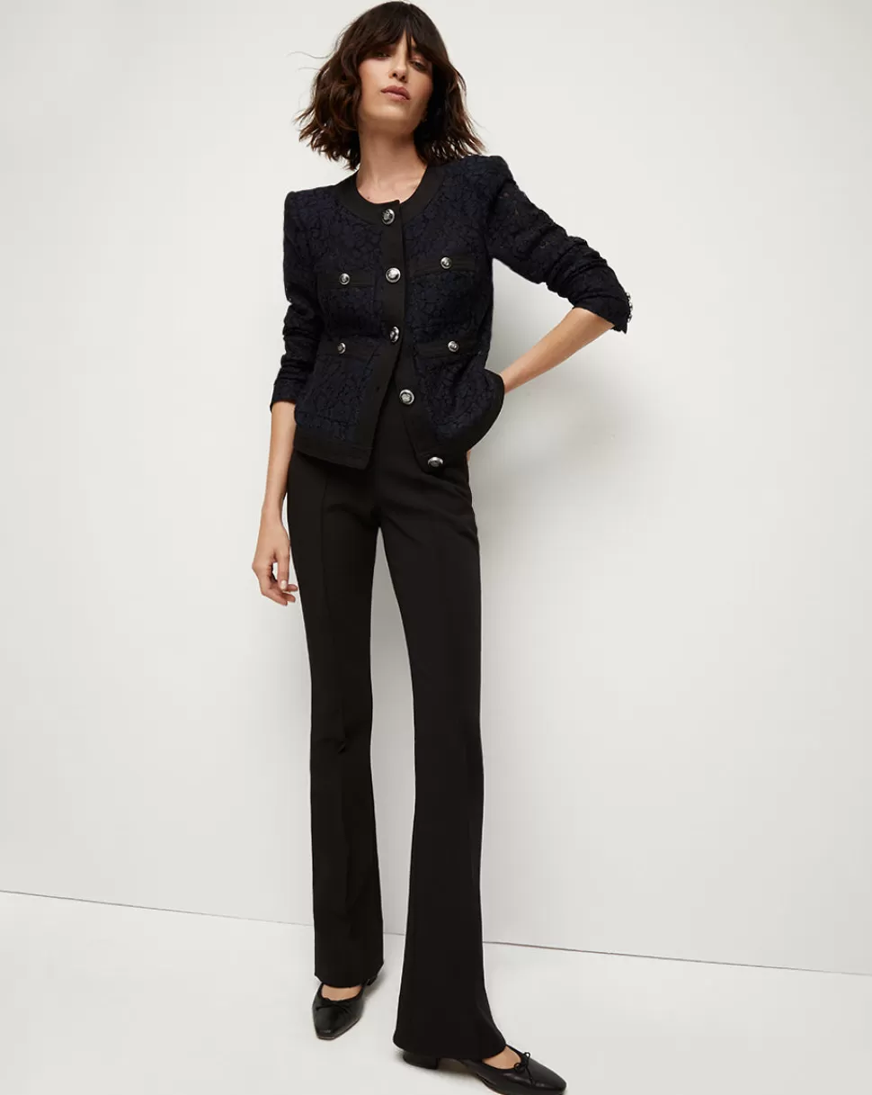 Veronica Beard Best Sellers | Clothing>Ferazia Corded Lace Jacket Marine/Black