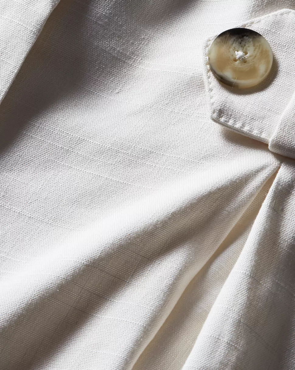 Veronica Beard Clothing | Skirts & Shorts>Franzi White Stretch-Linen Short Off-White