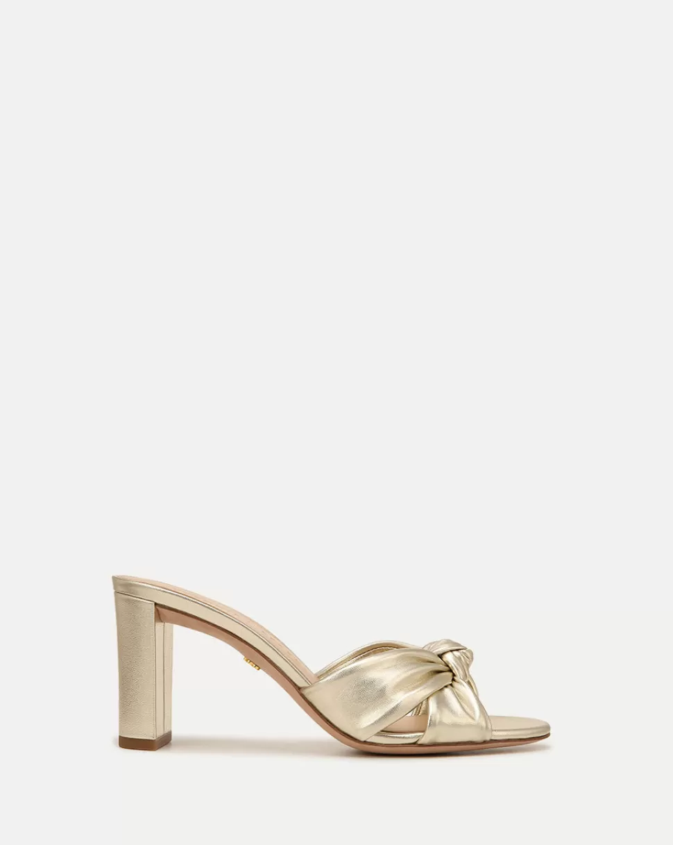 Veronica Beard Best Sellers | Shoes>Ganita Knot-Front Sandal Platinum