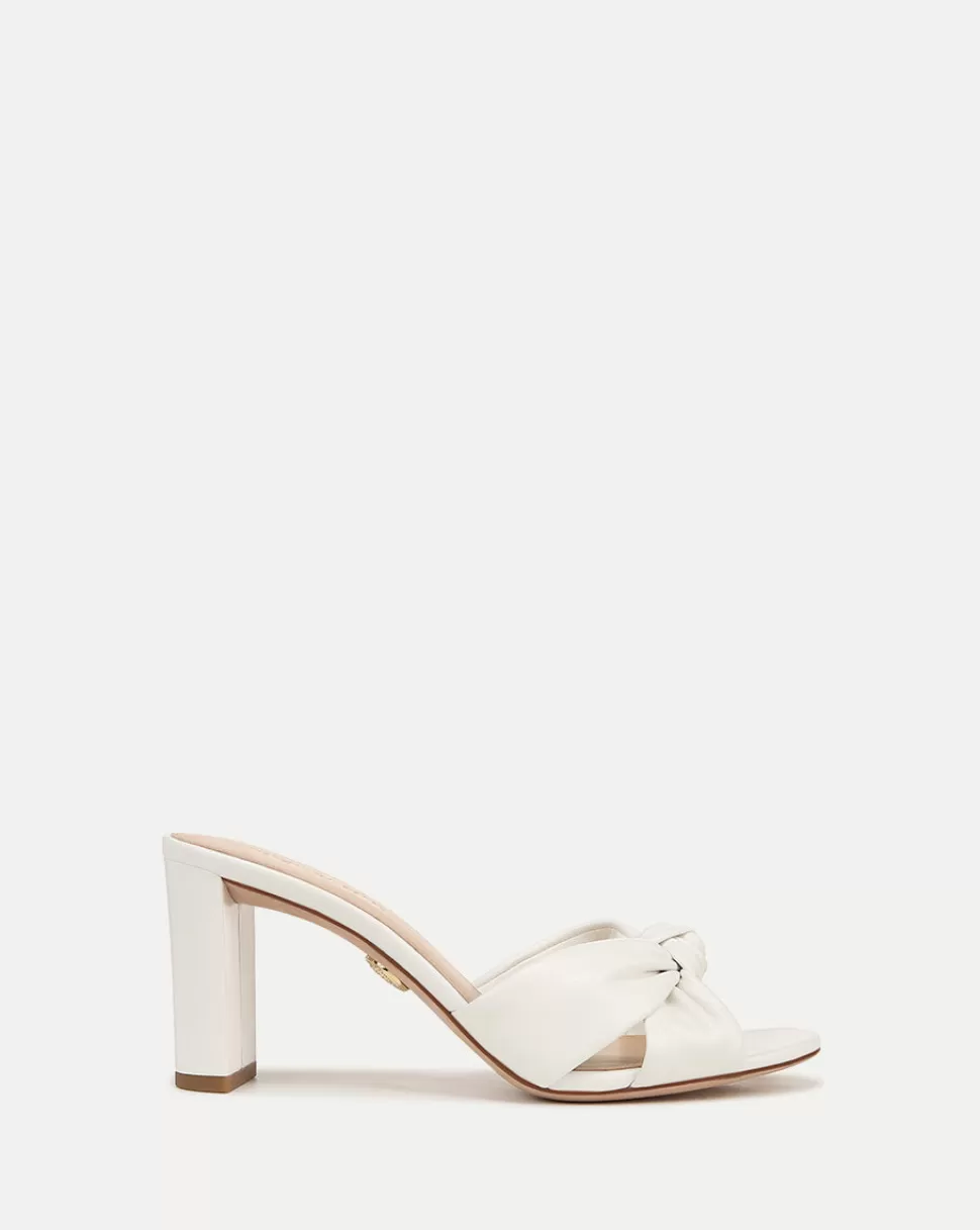 Veronica Beard Shoes | All Shoes>Ganita White 3" Block-Heel Sandal Coconut