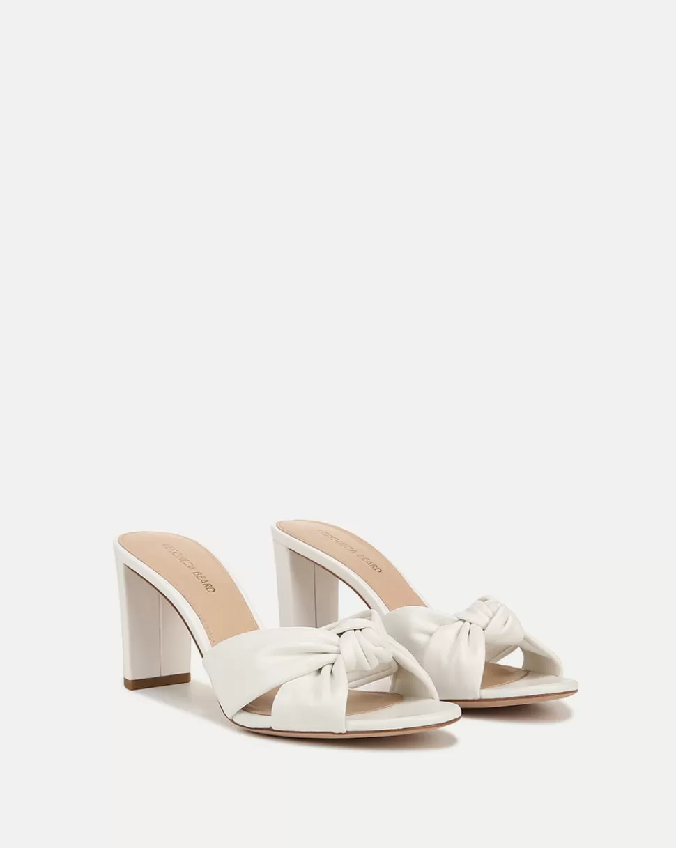 Veronica Beard Shoes | All Shoes>Ganita White 3" Block-Heel Sandal Coconut