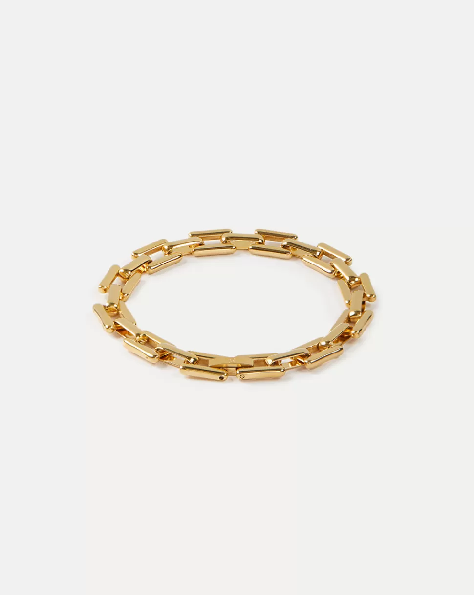 Veronica Beard Home & Accessories | Accessories> Square Link Bracelet Gold