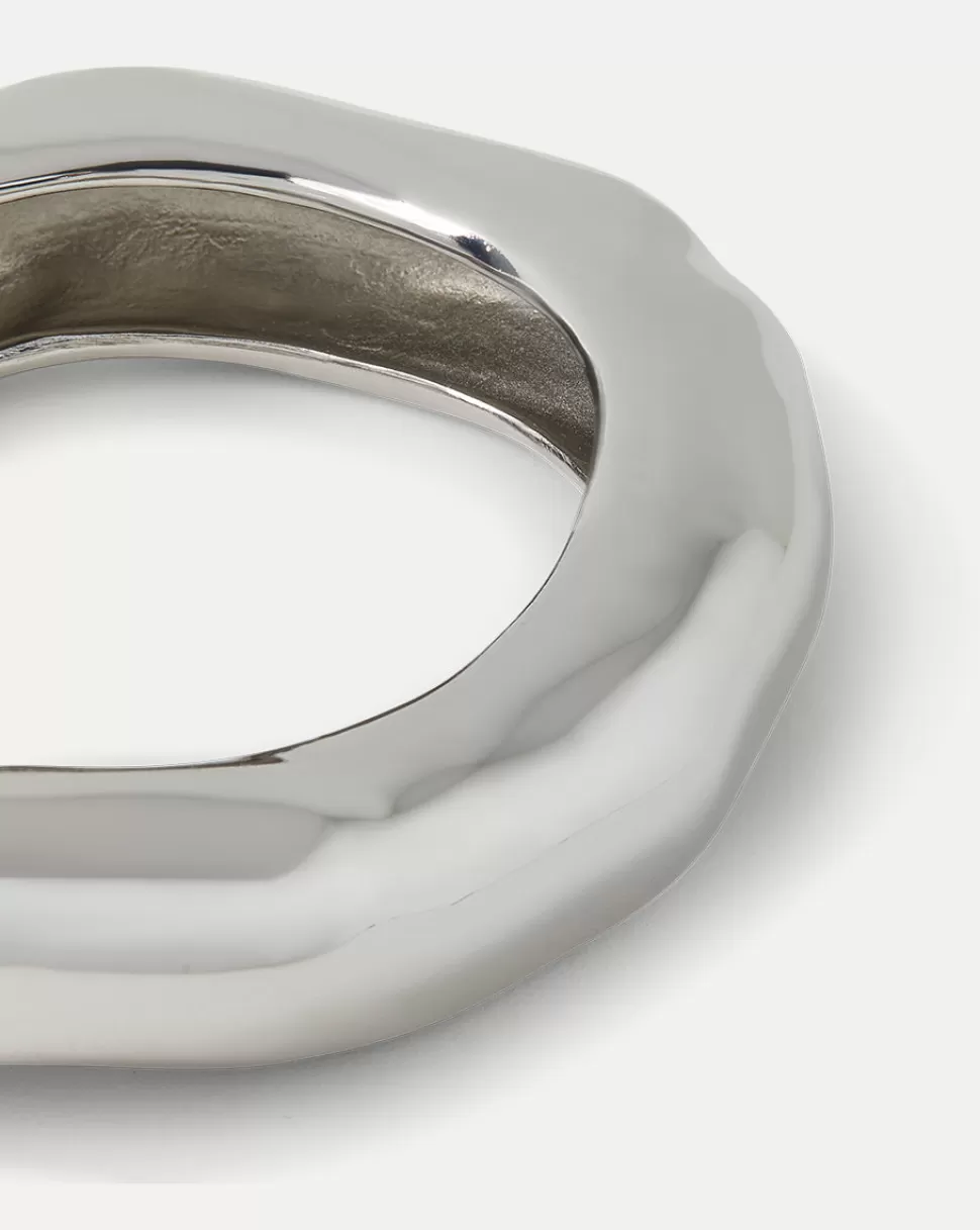 Veronica Beard Home & Accessories | Accessories>Large Molten Bangle Bracelet Silver