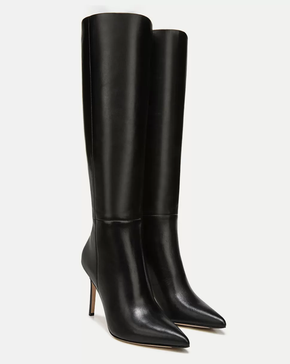 Veronica Beard Extended Sizing | Shoes>Lisa Leather Tall Boot Wide-Calf Black