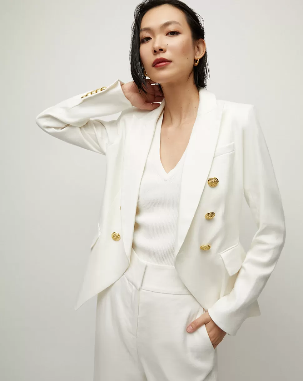 Veronica Beard Cult Classics | Matching Sets>Miller Women's Linen Dickey Jacket White