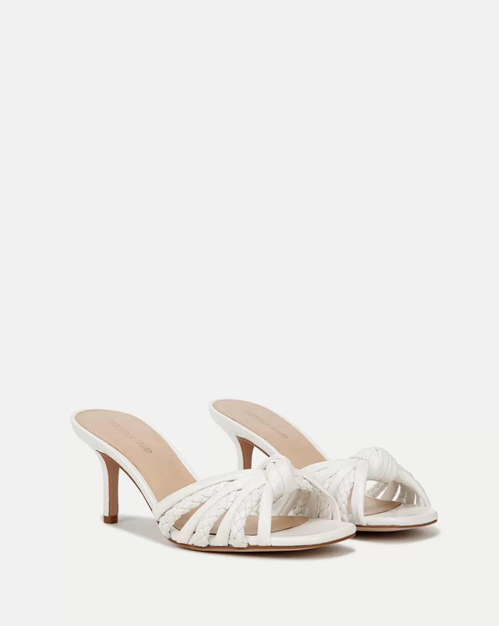 Veronica Beard Shoes | All Shoes>Misa White Front-Knot Braided Sandals Coconut