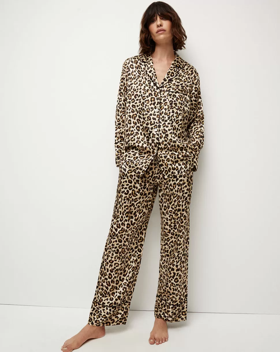 Veronica Beard Home & Accessories | Accessories>Mulberry Silk Pajama Set Leopard