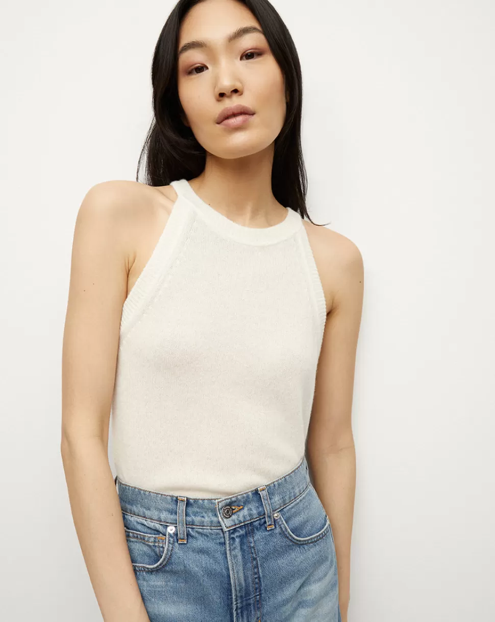 Veronica Beard Clothing | Sweaters>Myrick Cashmere Tank Ivory