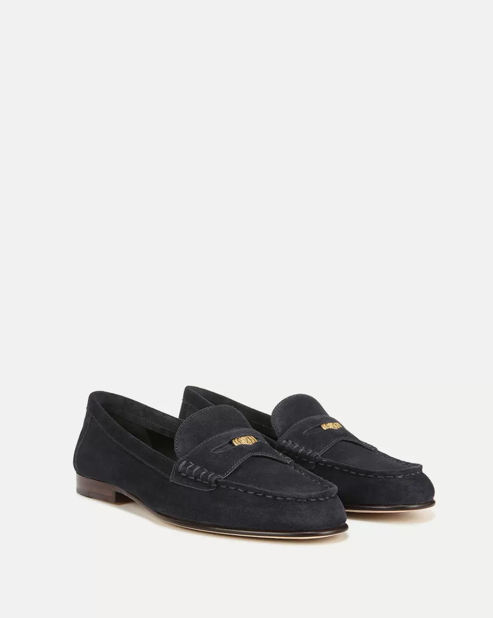 Veronica Beard Best Sellers | Shoes>Penny Suede Loafer Eclipse