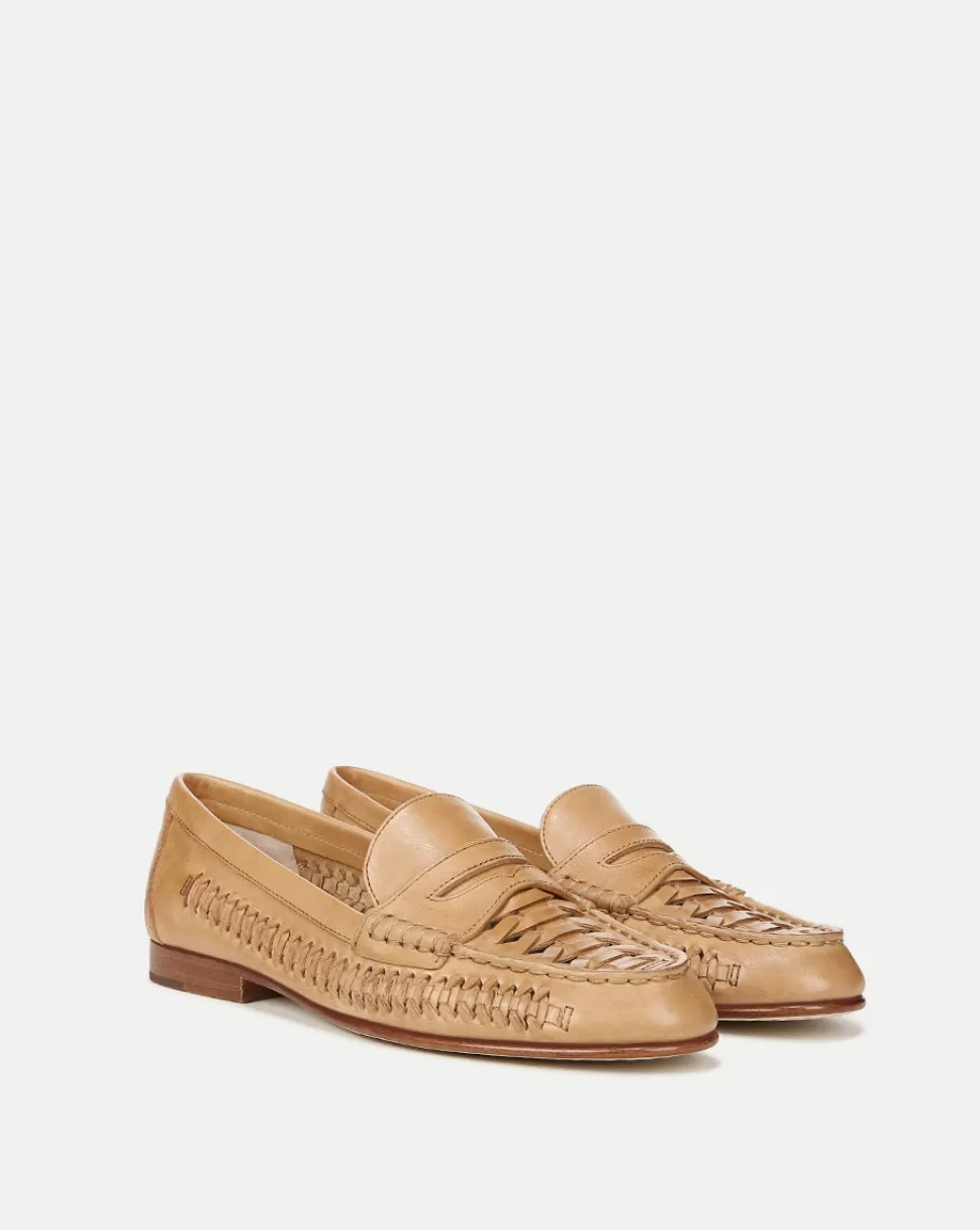 Veronica Beard Shoes | All Shoes>Penny Woven Leather Loafer Natural